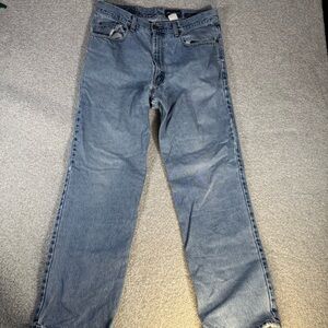 Vintage Y2K 2000s Eddie Bauer Classic Fit  Straight Leg Stonewash Jeans 35x32